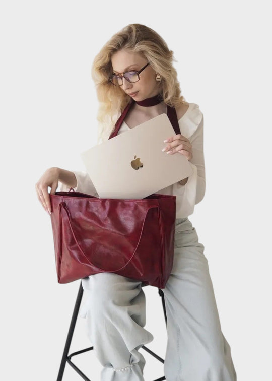 Dina - Skinn Tote Bag