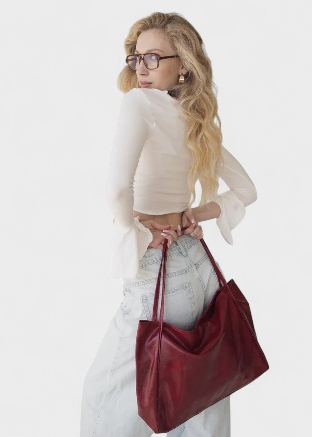 Dina - Skinn Tote Bag