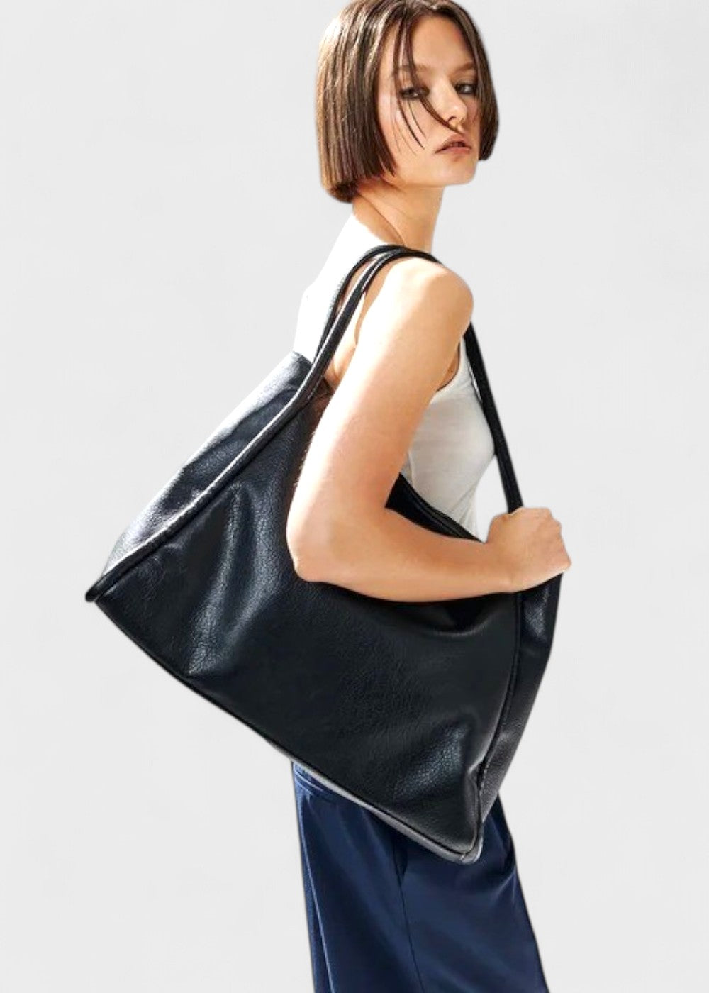 Dina - Skinn totebag