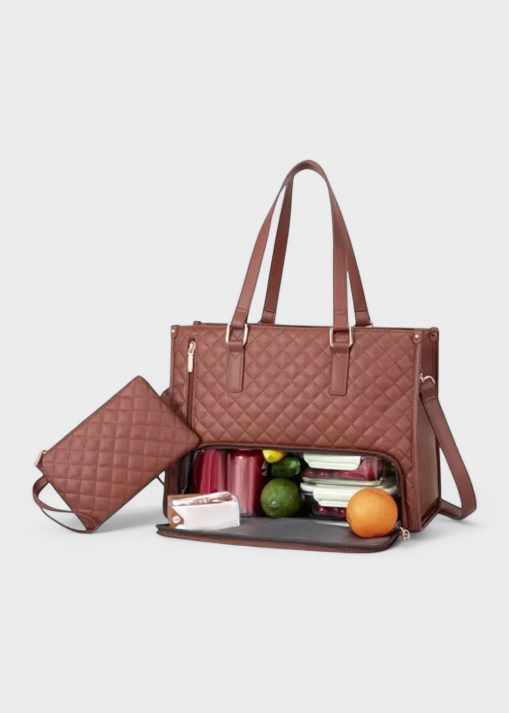 3-i-1 quiltet toteveske