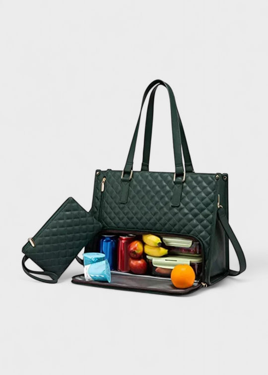 3-i-1 quiltet toteveske