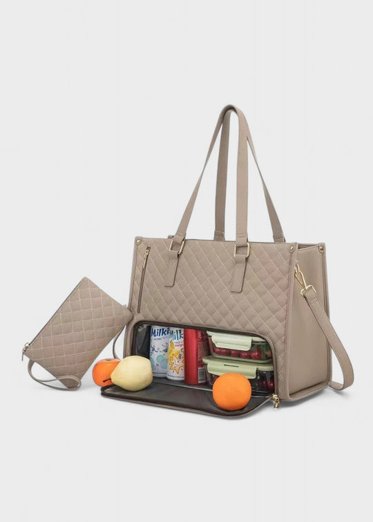 3-i-1 quiltet toteveske