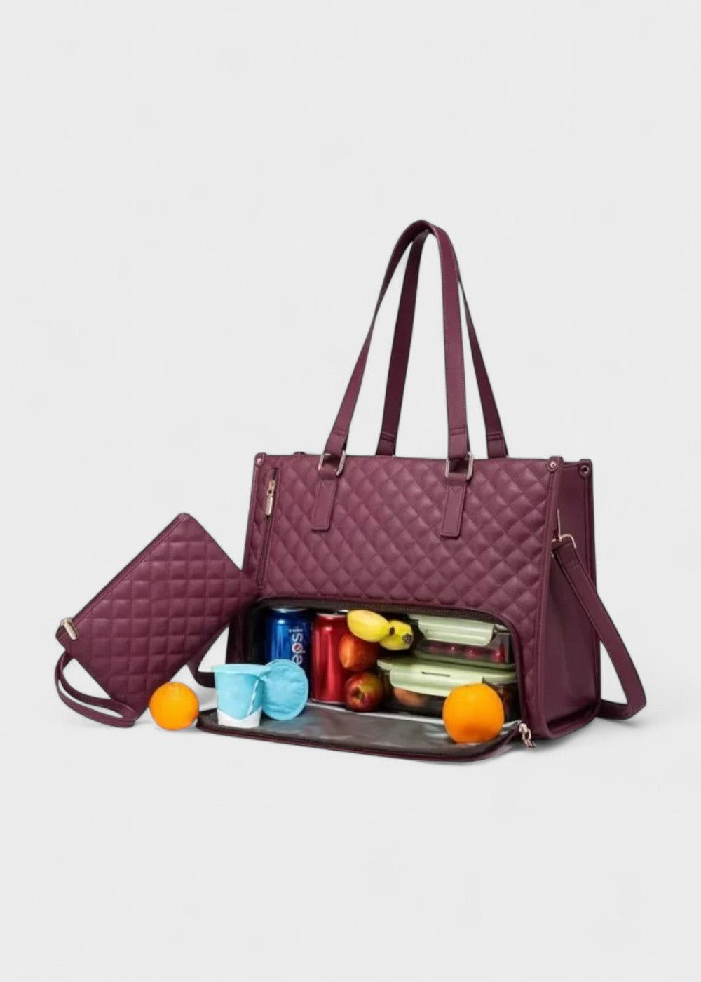 3-i-1 quiltet toteveske